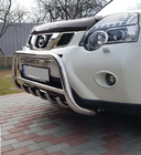 Nissan X-trail T31 2007-2014 рр. Передній захист WT003 (нерж) фото 12