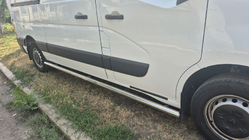 Nissan NV400 2010-2024 рр. Бічні труби BB002 (2 шт., нерж.) фото 5