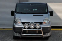 Opel Vivaro 2001-2015 рр. Кенгурятник WT018 (нерж.) фото 2