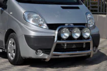 Opel Vivaro 2001-2015 рр. Кенгурятник WT018 (нерж.) фото 1