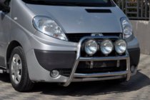 Renault Trafic 2001-2015 рр. Кенгурятник WT018 (нерж.) фото 4