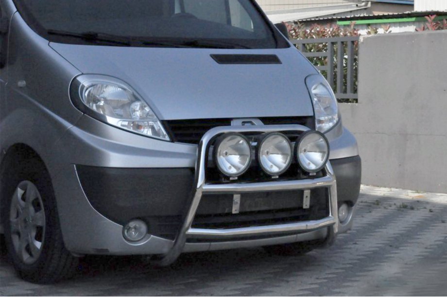 Renault Trafic 2001-2015 рр. Кенгурятник WT018 (нерж.) Image