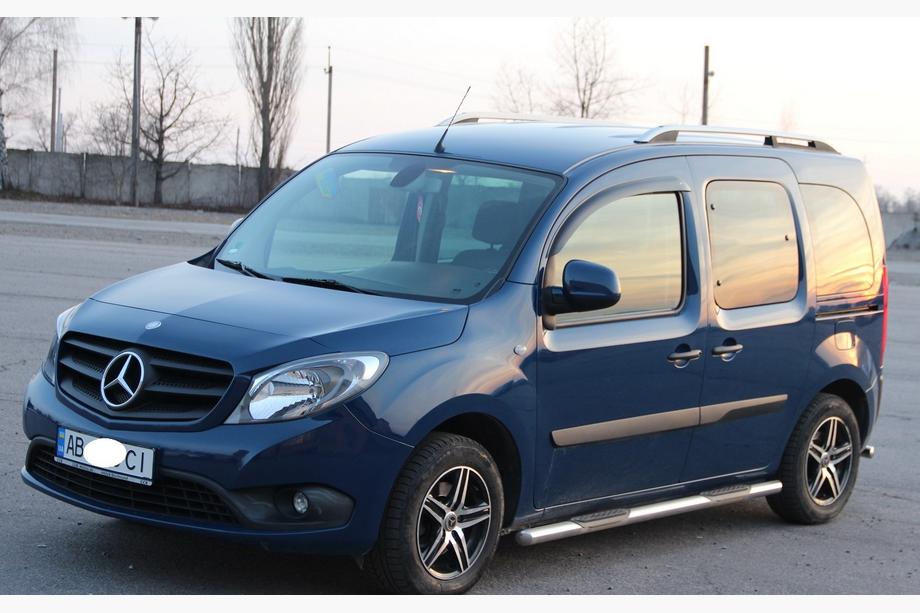 Mercedes Citan 2013-2021 рр. Бічні труби (2 шт., нерж.) 60 мм, коротка база, без пластикових вставок Фото 3