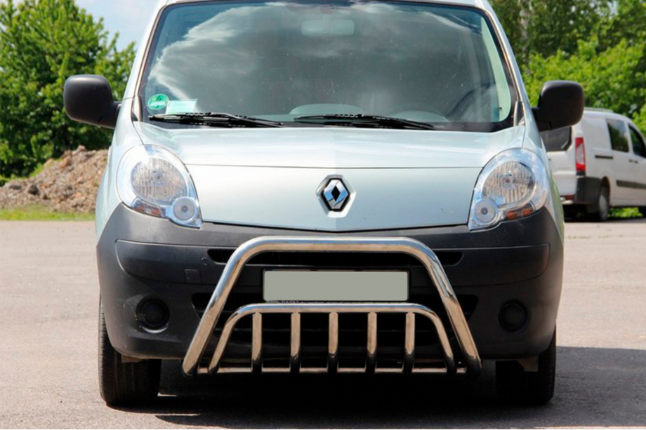 Renault Kangoo 2008-2020 рр. Кенгурятник WT002 (нерж.) Image