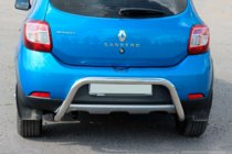 Renault Sandero 2013-2022 рр. Задня дуга AK007 (нерж) фото 1