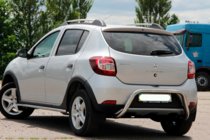 Renault Sandero 2013-2022 рр. Задня дуга AK007 (нерж) фото 4