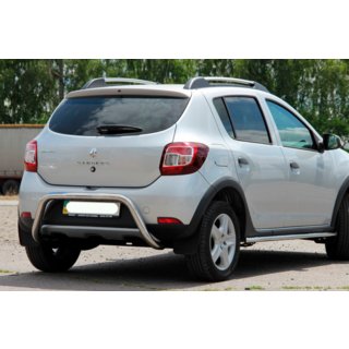 Задня дуга AK007 (нерж) Dacia Sandero 2013-2020 рр. фото 4