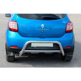 Задня дуга AK007 (нерж) Dacia Sandero 2013-2020 рр. фото 3