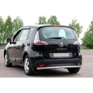 Задня дуга AK002 (нерж) Renault Scenic/Grand 2009-2016 рр. фото 1