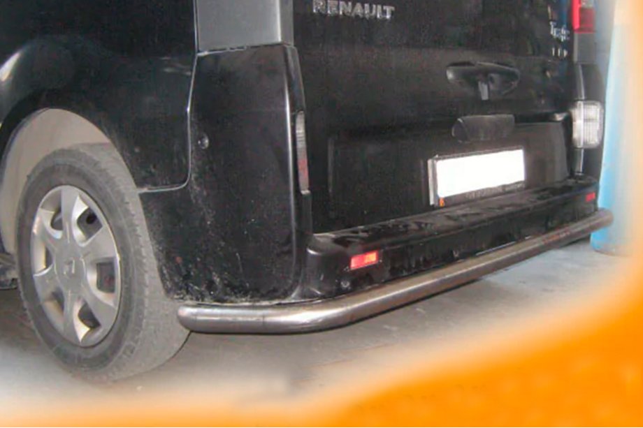 Nissan Primastar 2002-2014 рр. Задній захист AK005 (нерж) Фото 2