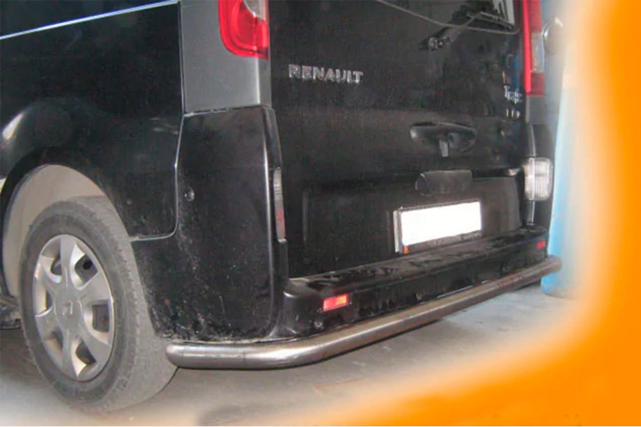 Opel Vivaro 2001-2015 рр. Задній захист AK005 (нерж) Фото 2