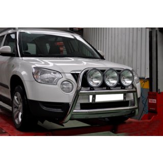 Кенгурятник WT018 (нерж.) Skoda Yeti 2009-2017 рр. фото 2