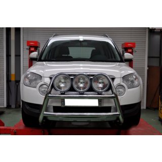 Кенгурятник WT018 (нерж.) Skoda Yeti 2009-2017 рр. фото 4