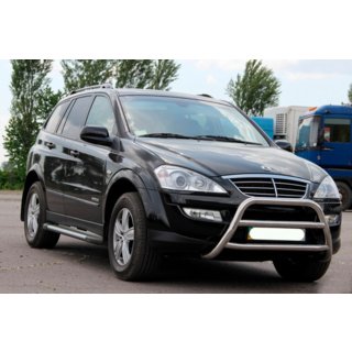Кенгурятник WT022 (нерж) SsangYong Kyron 2005-2014 рр. фото 3