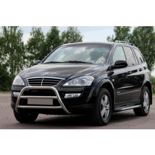 Кенгурятник WT022 (нерж) SsangYong Kyron 2005-2014 рр. фото 1