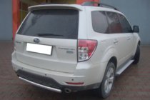 Subaru Forester 2008-2013 рр. Задня дуга AK002 (нерж) фото 2