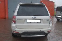Subaru Forester 2008-2013 рр. Задня дуга AK002 (нерж) фото 1