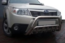 Subaru Forester 2008-2013 рр. Кенгурятник WT002 (нерж.) фото 1