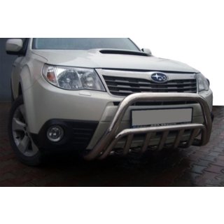 Кенгурятник WT002 (нерж.) Subaru Forester 2008-2013 рр. фото 1