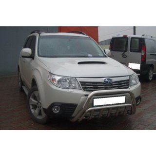 Кенгурятник WT002 (нерж.) Subaru Forester 2008-2013 рр. фото 2