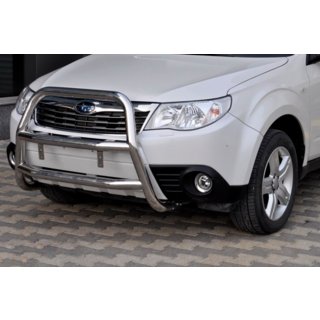 Кенгурятник WT018 (нерж.) Subaru Forester 2008-2013 рр. фото 2