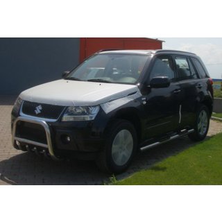 Кенгурятник QT006 (нерж.) Suzuki Grand Vitara 2005-2017 рр. фото 3