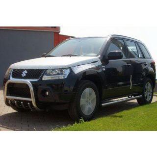 Кенгурятник QT006 (нерж.) Suzuki Grand Vitara 2005-2017 рр. фото 1