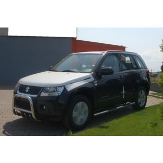 Кенгурятник QT006 (нерж.) Suzuki Grand Vitara 2005-2017 рр. фото 2