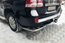Toyota Land Cruiser 200 2007-2021 рр. Задні куточки AK003 (2 шт., нерж) фото 1