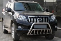 Toyota Land Cruiser Prado 150 2009-2023 рр. Кенгурятник WT002 (нерж) фото 1
