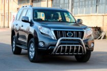 Toyota Land Cruiser Prado 150 2009-2023 рр. Кенгурятник WT002 (нерж) фото 4