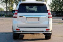 Toyota Land Cruiser Prado 150 2009-2023 рр. Задня дуга AK005-2 (нерж) фото 2