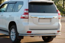 Toyota Land Cruiser Prado 150 2009-2023 рр. Задня дуга AK005-2 (нерж) фото 3