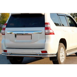 Задня дуга AK005-2 (нерж) Toyota Land Cruiser Prado 150 2009-2023 рр. фото 1