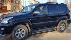 Toyota Land Cruiser Prado 120 2002-2009 рр. Захист бічного порогу BB004 (2 шт., нерж.) фото 2