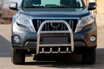 Toyota Land Cruiser Prado 150 2009-2023 рр. Кенгурятник QT007 (нерж) фото 1