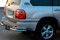 Toyota Land Cruiser 100 1998-2007 рр. Задні куточки AK003-Double (2 шт., нерж) фото 1