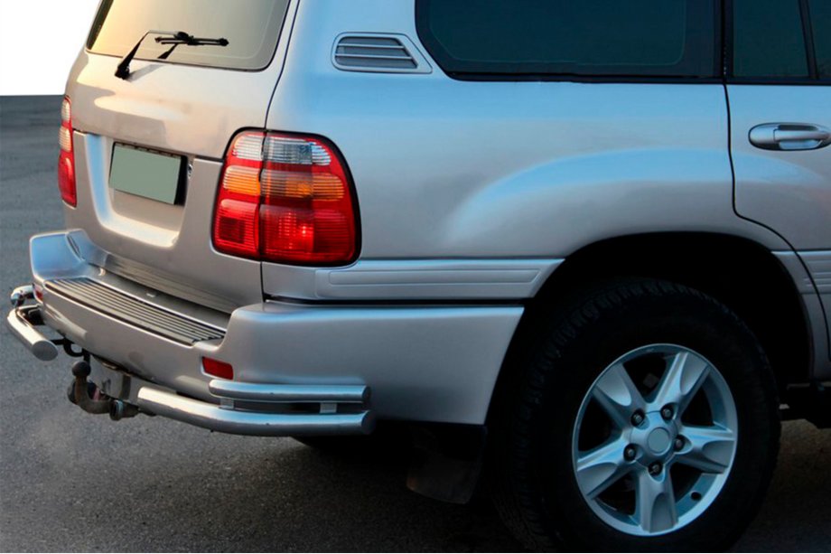 Toyota Land Cruiser 100 1998-2007 рр. Задні куточки AK003-Double (2 шт., нерж) Image