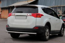 Toyota Rav 4 2013-2018 рр. Задня дуга AK002 (нерж) фото 5