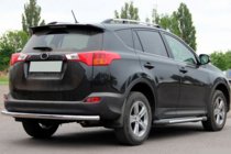Toyota Rav 4 2013-2018 рр. Задня дуга AK002 (нерж) фото 1