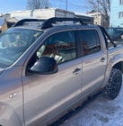 Volkswagen Amarok 2010-2022 рр. Рейлінги Black Shark (з поперечками) фото 7