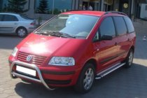 Volkswagen Sharan 1995-2010 рр. Кенгурятник WT005 (нерж) фото 3