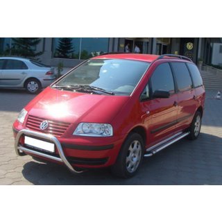 Кенгурятник WT005 (нерж) Volkswagen Sharan 1995-2010 рр. фото 3