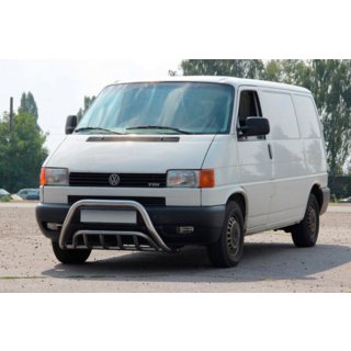 Кенгурятник WT002 60мм (нерж) Volkswagen T4 Transporter 1990-2003 рр. фото 3