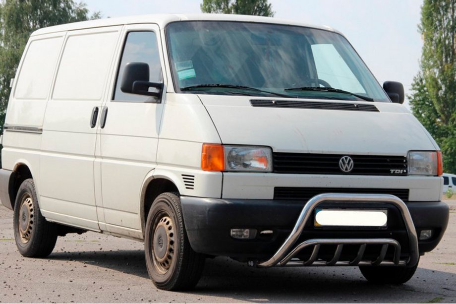 Volkswagen T4 Transporter 1990-2003 рр. Кенгурятник WT002 60мм (нерж) Image