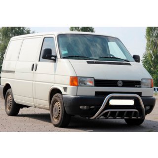 Кенгурятник WT002 (нерж) Volkswagen T4 Caravelle/Multivan 1990-2003 рр. фото 2