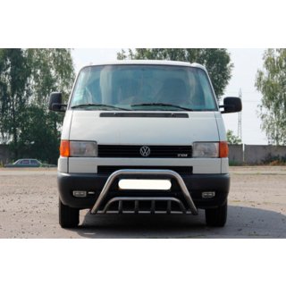 Кенгурятник WT002 (нерж) Volkswagen T4 Caravelle/Multivan 1990-2003 рр. фото 1
