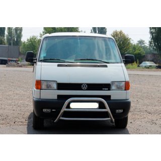 Кенгурятник WT022 (нерж) Volkswagen T4 Caravelle/Multivan 1990-2003 рр. фото 2
