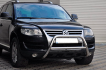 Volkswagen Touareg 2002-2010 рр. Кенгурятник WT005 Colt (нерж) фото 3