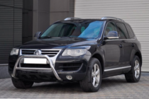 Volkswagen Touareg 2002-2010 рр. Кенгурятник WT005 Colt (нерж) фото 2